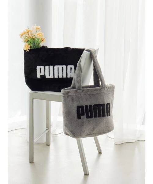 EATME（イートミー）の「【PUMA】UP FAUX FURショッパー（トートバッグ・レディース・ブルー・F）」の22枚目の写真