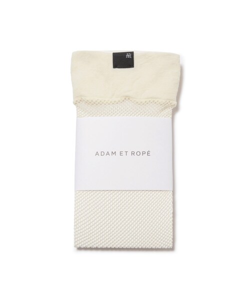 ADAM ET ROPE'（アダムエロペ）の「フィッシュネットハイソックス（ソックス/靴下・レディース・チャコール/キナリ系/ダークブラウン・F）」の20枚目の写真