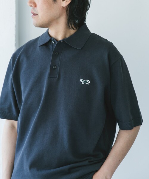 URBAN RESEARCH DOORS（アーバンリサーチドアーズ）の「『XLサイズ/WEB限定』『別注』PENNEYS×DOORS　THE FOX ハイゲージ ニットポロ（ポロシャツ・メンズ・BROWN/GRAY/NAVY・M/L/XL）」の7枚目の写真