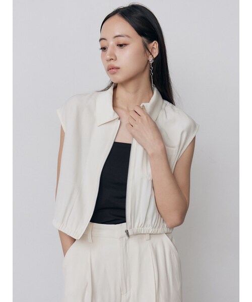 MURUA（ムルーア）の「ブラッシュライクショートシャツ【セットアップ着用可】（シャツ/ブラウス・レディース・ブラック・F）」の19枚目の写真