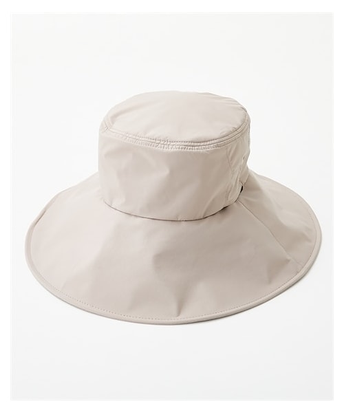 nissen（ニッセン）の「UV遮熱はっ水日傘素材洗えるパッカブルつばがなが～いハット（選べる2サイズ）（キャップ・メンズ・黒/ベージュ・L/LL）」の4枚目の写真