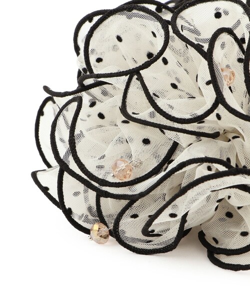 VIS（ビス）の「シアードットボリュームシュシュ（シュシュ・レディース・ブラック/ホワイト・F）」の14枚目の写真