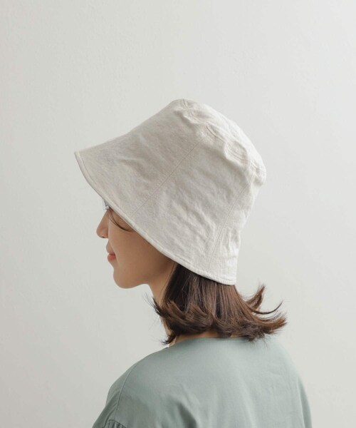 URBAN RESEARCH DOORS（アーバンリサーチドアーズ）の「コットンリネンパネルハット（ハット・レディース・NATURAL/BROWN/BLACK・one）」の14枚目の写真