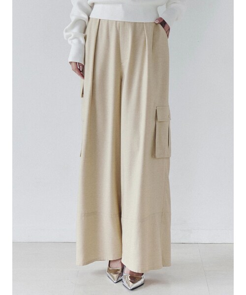 CALNAMUR（カルナムール）の「カーゴデザインパンツ（その他パンツ・レディース・グレー/イエロー・F）」の6枚目の写真