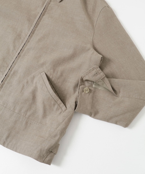 URBAN RESEARCH（アーバンリサーチ）の「LINEN PIN HEAD SPORTS JACKET（ブルゾン・メンズ・TAUPE/BLACK・M/L）」の21枚目の写真