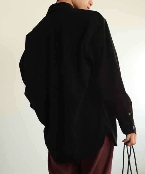 SENSE OF PLACE by URBAN RESEARCH（センスオブプレイスバイアーバンリサーチ）の「コーデュロイルーズシャツ（シャツ/ブラウス・メンズ・IVORY/BLACK/BLUE/L.KHAKI・M/L）」の17枚目の写真