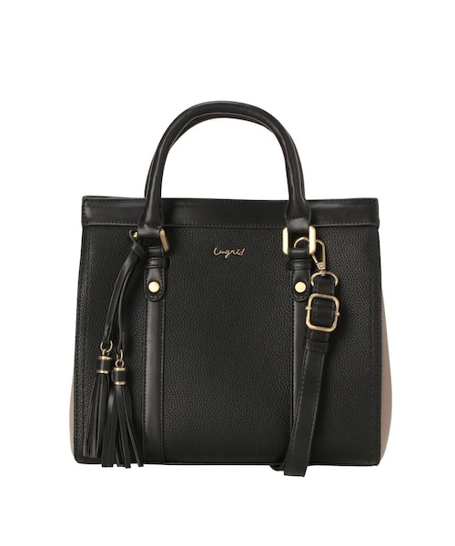 RUNWAY channel SELECTION（ランウェイチャンネルセレクション）の「【Ungrid】配色マグネットハンドバッグ（ハンドバッグ・レディース・グレー/ブラック/オレンジ/カーキ/ダークブラウン・F）」の5枚目の写真