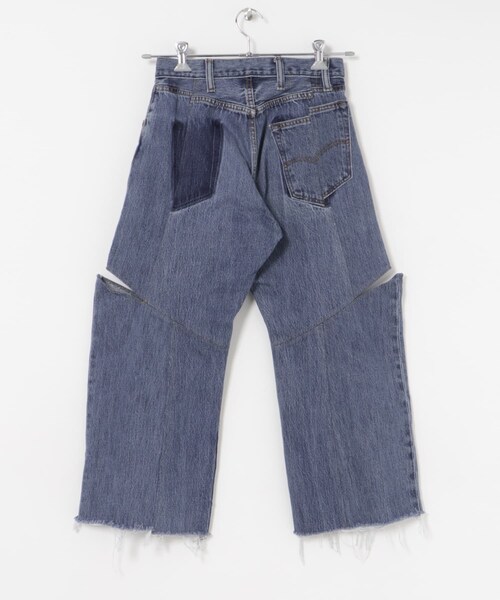 THE GOODLAND MARKET（ザグッドランドマーケット）の「77circa　make four cutback bias slit denim pants（デニムパンツ・レディース・blue1/black1/black2/blue2・28）」の17枚目の写真