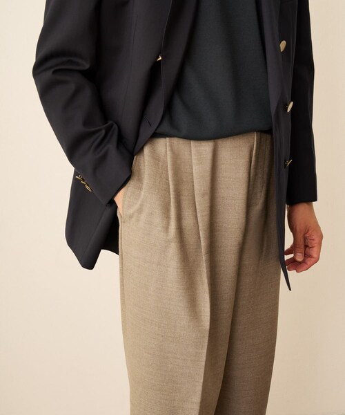URBAN RESEARCH DOORS（アーバンリサーチドアーズ）の「LIFE STYLE TAILOR　REDA アウトタックパンツ（その他パンツ・メンズ・CHARCOAL/BEIGE・44/46/48/50）」の12枚目の写真