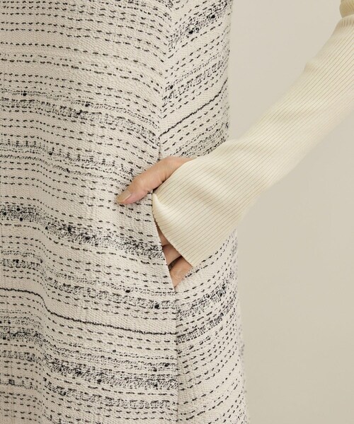 ROPE'（ロペ）の「【GIOLICA（ジオリカ）】別注TWEED V OP（ワンピース）（ワンピース・レディース・ホワイト/ブルー・36/38）」の17枚目の写真