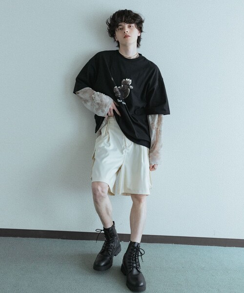 SENSE OF PLACE by URBAN RESEARCH(センスオブプレイスバイアーバンリサーチ)の「『別注』Ben Lenovitz×SENSE OF PLACE SHORT-SLEEVE T-SHIRTS(Tシャツ/カットソー・メンズ・WHITE/BLACK/BLK×WHT/GRAY・M/L)」の21枚目の写真