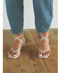 Ungrid | ストラップヒールスクエアサンダル(サンダル)