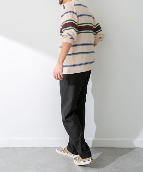 URBAN RESEARCH Sonny Label（アーバンリサーチサニーレーベル）の「マルチボーダーニットカーディガン（カーディガン/ボレロ・メンズ・ネイビー/オフ/イエロー・M/L）」の22枚目の写真