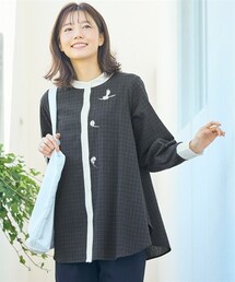 nissen | クレリックシャツチュニック【ぼく、シマエナガ】(チュニック)