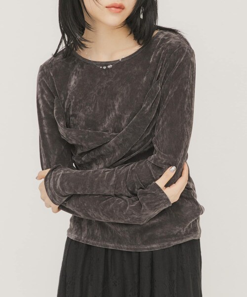 KBF（ケイビーエフ）の「シズクネックレス（ネックレス・レディース・CLEAR/KHAKI・One）」の14枚目の写真