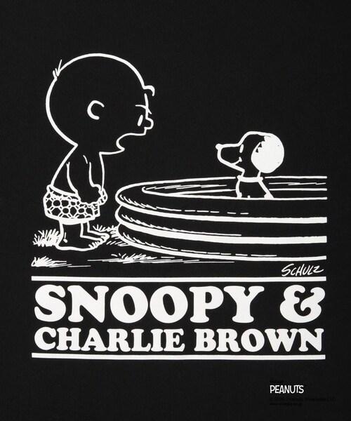 Saturdays NYC(サタデーズ ニューヨークシティ )の「SNYC x SNOOPY & CHARLIE T(Tシャツ/カットソー・レディース・ブラック/ホワイト・L/M/S/XL)」の14枚目の写真