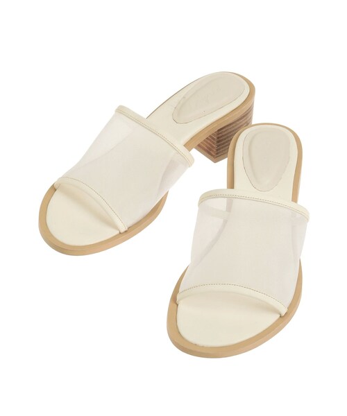 Ungrid（アングリッド）の「メッシュヒールサンダル（サンダル・レディース・オフホワイト/ブラック・S/M/L）」の3枚目の写真