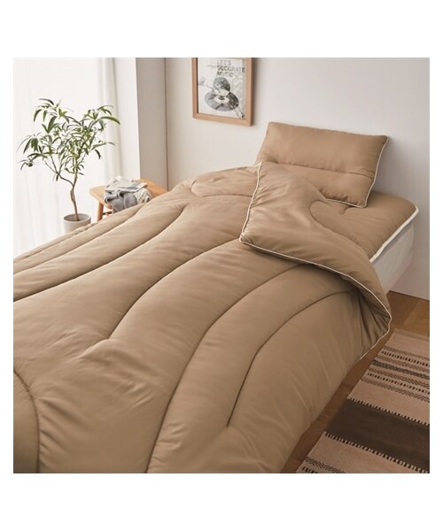 nissen（ニッセン）の「【お買い得！】洗える防ダニ！選べるカラー！布団3点セット（寝具・メンズ・ピンク/ベージュ/ブラウン/ダークグレー/ターコイズブルー/ダルピンク/ダルブルー/オリーブグリーン/ラベンダーグレー・ソフト敷シングルセット/ソフト敷セミダブルセット/ソフト敷ダブルセット/固わた敷シングルセット/固わた敷セミダブルセット/洗える固わた敷シングルセット/洗える固わた敷セミダブルセット）」の21枚目の写真