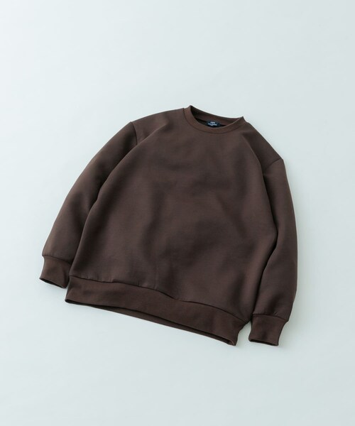 ITEMS URBANRESEARCH（アイテムズ アーバンリサーチ）の「ストレッチダンボール クルーネックプルオーバー（スウェット・メンズ・BEG/BRN/BLK/YEL・M/L）」の15枚目の写真