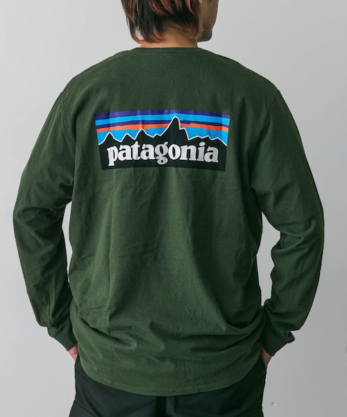 URBAN RESEARCH DOORS(アーバンリサーチドアーズ)の「patagonia Long-Sleeve P-6 Logo Re-T-shirts(Tシャツ/カットソー・メンズ・TPGN/WHI/BLK・S/M/L/XL)」の3枚目の写真