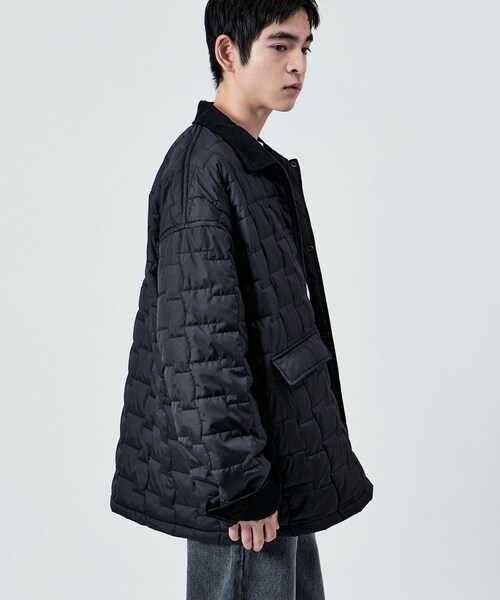 ADAM ET ROPE'(アダムエロペ)の「【UNIVERSAL OVERALL】for M FLAG QUIL TING JACKET(カバーオール・レディース・ブラック/グレー/ダークブラウン・L/M/XL)」の22枚目の写真