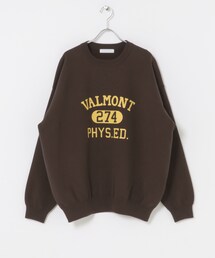 SENSE OF PLACE by URBAN RESEARCH | スウェットライクカレッジロゴニット(ニット/セーター)