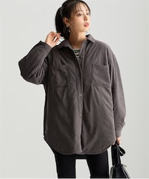 nissen | ＜大きいサイズ＞ 中わた入りシャツジャケット(ジャケット/アウター)