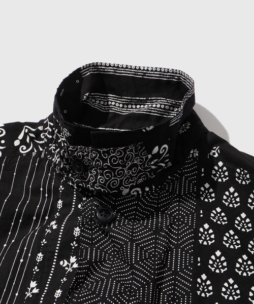 ADAM ET ROPE'(アダムエロペ)の「【ENGINEERED GARMENTS for WILD LIFE TAILOR】EX BDU Jacket - Cotton Patchwork Print(その他アウター・メンズ・ブラック・L/M/S/XS)」の12枚目の写真