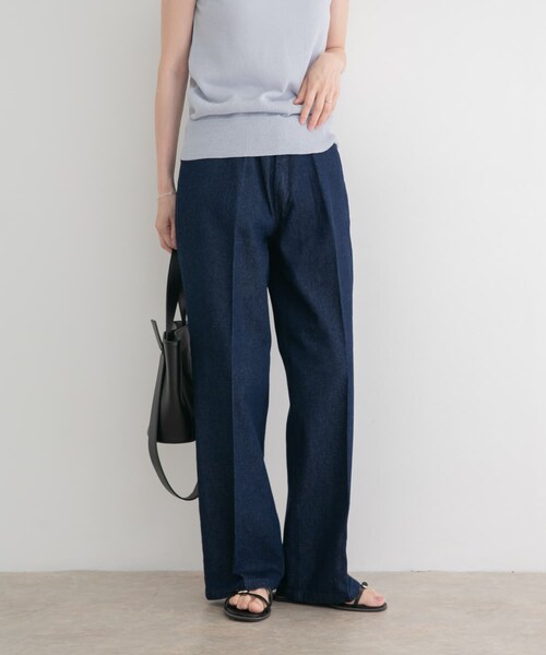 ITEMS URBANRESEARCH(アイテムズ アーバンリサーチ)の「センタープレスデニム(デニムパンツ・レディース・BLU/IDG・Free)」の5枚目の写真