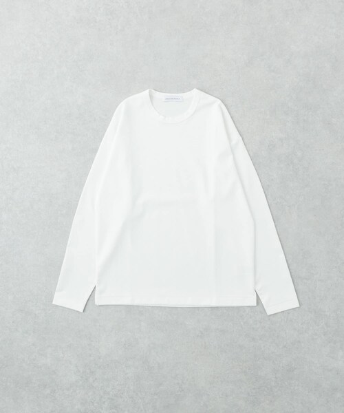 URBAN RESEARCH（アーバンリサーチ）の「コットンナイロンスムージーロングスリーブ（Tシャツ/カットソー・メンズ・WHITE/BEIGE/GRAY/BLACK・S/M/L）」の7枚目の写真