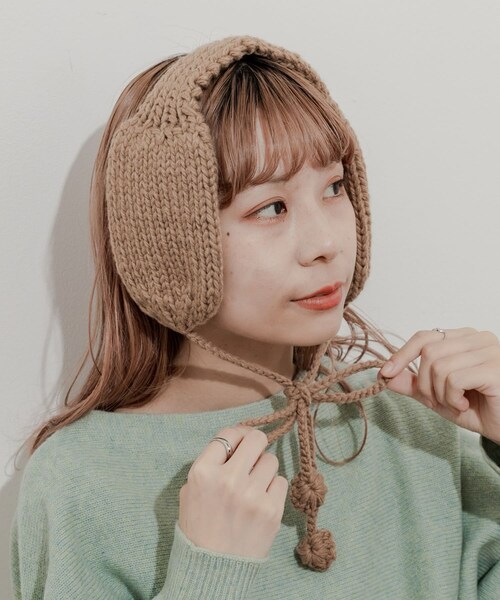 SMELLY（スメリー）の「ニットイヤーマフ（イヤーマフ・レディース・GRY/IVO/MOC・-）」の3枚目の写真