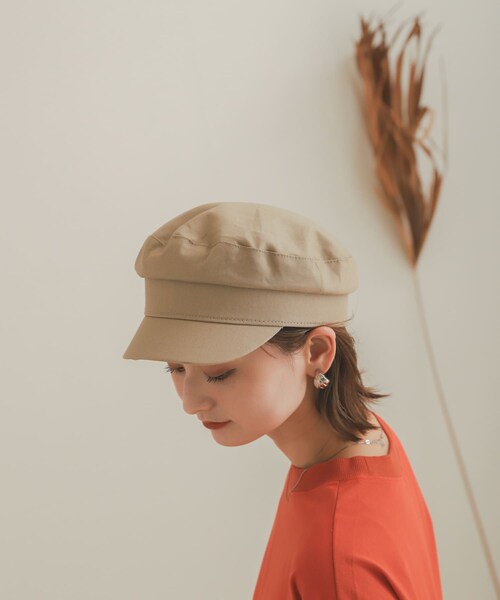 SENSE OF PLACE by URBAN RESEARCH（センスオブプレイスバイアーバンリサーチ）の「コンパクトキャスケット（キャスケット・レディース・KHAKI/BLACK/BEIGE/CHECK・one）」の2枚目の写真