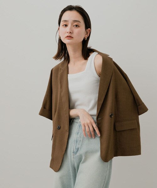 SENSE OF PLACE by URBAN RESEARCH（センスオブプレイスバイアーバンリサーチ）の「2WAYタンクトップ（タンクトップ・レディース・OFF WHITE/BLACK/GREIGE・one）」の11枚目の写真