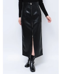 MURUA | マルチウェイナローフェイクレザースカート(スカート)