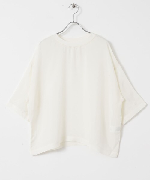 かぐれ（カグレ）の「キュプラプルオーバー（Tシャツ/カットソー・レディース・IVORY/NAVY/CHARCOAL・FREE）」の12枚目の写真