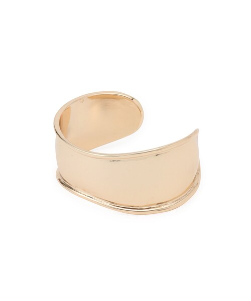 VIS（ビス）の「ニュアンスワイドメタルバングル（バングル/リストバンド・レディース・ゴールド/シルバー・F）」の3枚目の写真