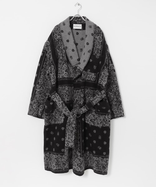 URBAN RESEARCH(アーバンリサーチ)の「NOMA. Belted Blanket Coat(テーラードジャケット・レディース・Black・1)」の1枚目の写真