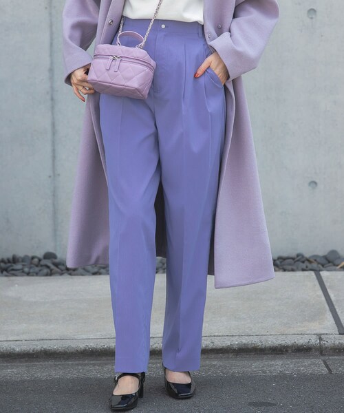 URBAN RESEARCH ROSSO（アーバンリサーチロッソ）の「カーブフォルムハイウエストパンツ（その他パンツ・レディース・VERY PERI/CHARCOAL・36/38）」の3枚目の写真