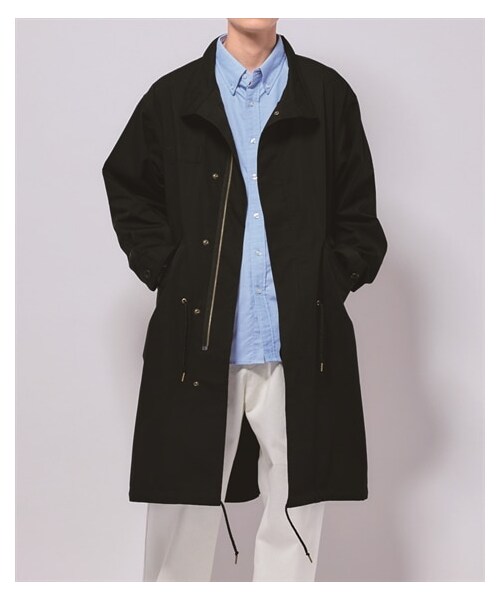 nissen（ニッセン）の「オーバーサイズモッズコート（はっ水）（モッズコート・メンズ・カーキ/ベージュ/黒・M/L/LL/3L/4L/5L/6L/8L/10L）」の9枚目の写真