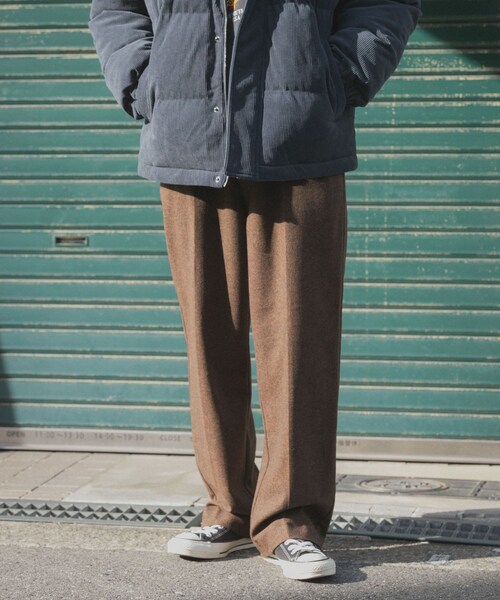 ITEMS URBANRESEARCH（アイテムズ アーバンリサーチ）の「ウール混テーパードパンツ（その他パンツ・メンズ・KHK/MOC/BLK・M/L）」の21枚目の写真