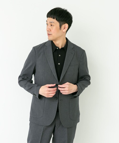 URBAN RESEARCH DOORS(アーバンリサーチドアーズ)の「LIFE STYLE TAILOR リネンライク千鳥柄コンフォータブルジャケット(テーラードジャケット・メンズ・GRAY/BROWN・S/M/L/XL)」の19枚目の写真