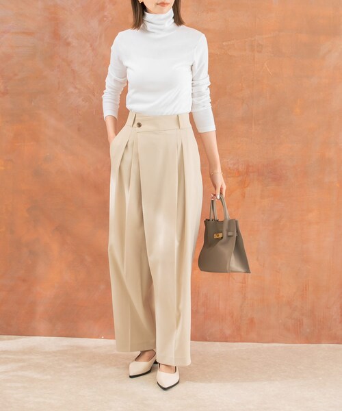 URBAN RESEARCH ROSSO（アーバンリサーチロッソ）の「ラップパンツ（その他パンツ・レディース・beige/gray・36/38）」の21枚目の写真