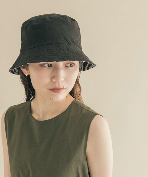 SMELLY（スメリー）の「リバーシブルプリントハット（ハット・レディース・IVO/BLK・-）」の13枚目の写真