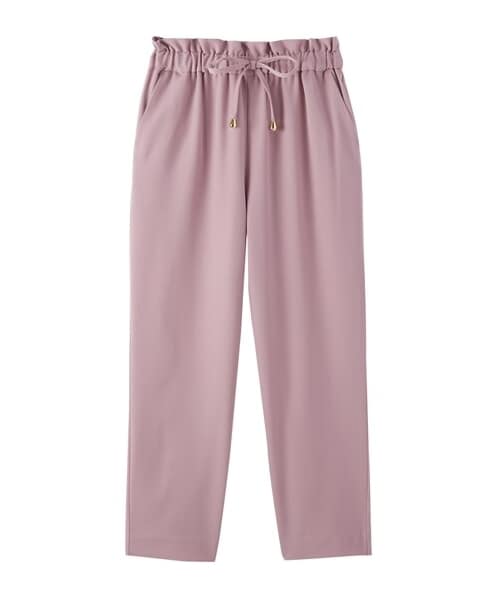 nissen（ニッセン）の「小さいサイズ　ウエストドロストテーパードパンツ　低身長さん・小柄女性（パンツ・レディース・ベージュ/ピンク/ブラック/ブルーグレー・PSS/PS/PM/PL）」の14枚目の写真