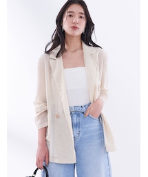 LAGUNAMOON | メッシュダブルテーラージャケット(テーラードジャケット)