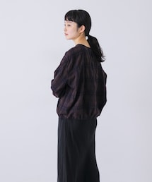 かぐれ | シャドーチェックドロストカーディガン(カーディガン/ボレロ)