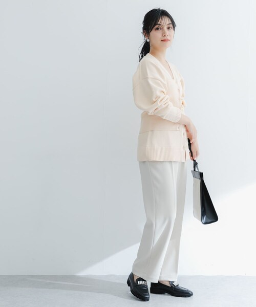 URBAN RESEARCH ROSSO（アーバンリサーチロッソ）の「ウォッシャブルセンタープレスパンツ（その他パンツ・レディース・BLACK/ECRU/BLUE・36/38）」の7枚目の写真