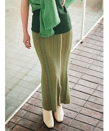 Ungrid | ニットジャカードストライプスカート(スカート)