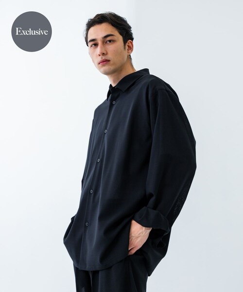 URBAN RESEARCH（アーバンリサーチ）の「『別注』ATON×URBAN RESEARCH　OVERSIZED SHIRTS（シャツ/ブラウス・メンズ・075NAV/IND/004CHA・4/6）」の2枚目の写真