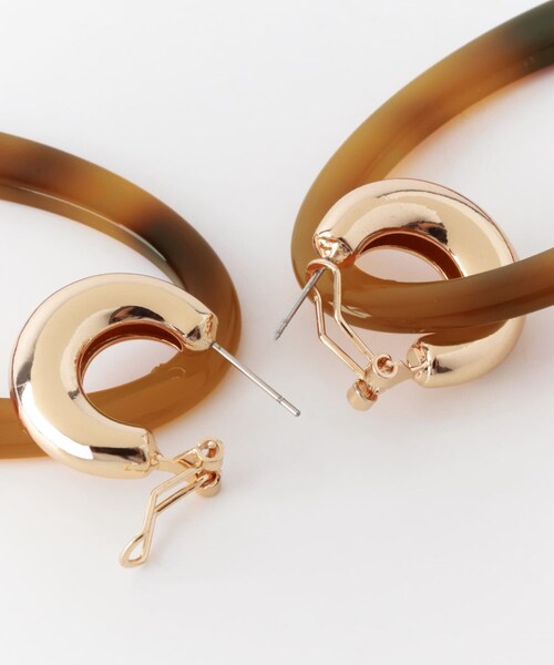 URBAN RESEARCH ROSSO（アーバンリサーチロッソ）の「Opulen Earrings（イヤリング・レディース・TORTOISE・-）」の5枚目の写真